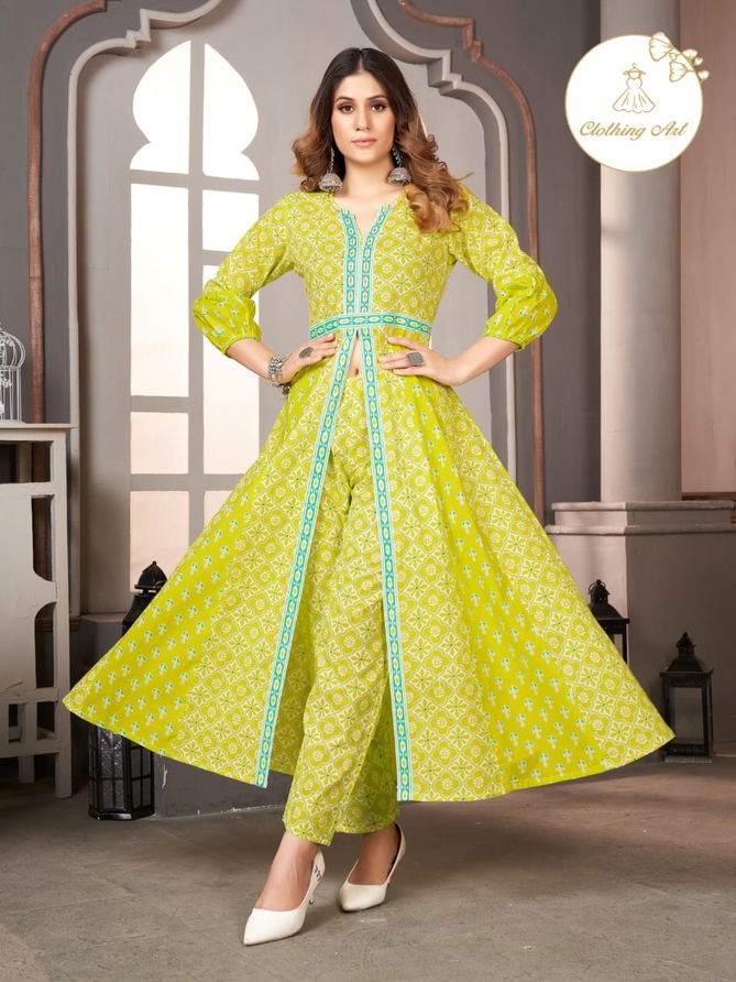 Clothing Art Stylish Party Wear Wholesale Kurtis With Bottom Designer Catalog